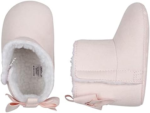 נעלי עריסה של גרבר תינוקות נעימות נעלי עריסה תינוקות יילודים 0-9 חודשים, מגף ורוד, 6 9 יוניסקס