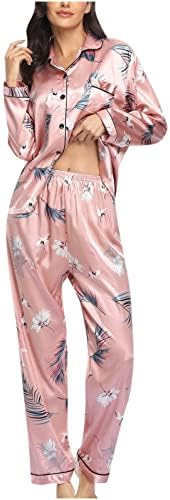 Constunto de pijama de pantalón de manga larga para mujer home 2 חליפה v8