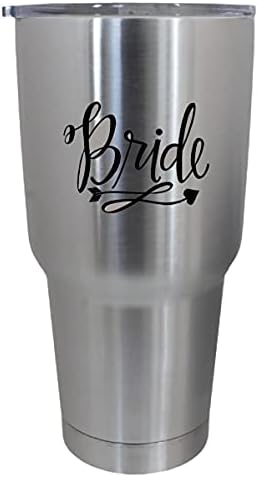עיצובים אפיים כוסות כלי שתייה מדבקה כוסית - כלה - מדבקות מסיבות כלה חתונה