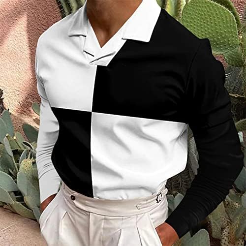XXBR Mens Lape v חולצות צוואר שרוול ארוך טלאים מפוספסים חולצת הנלי מזדמנים חולצות ספורט אתלטיות חולצות