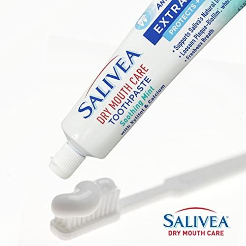 משחת שיניים בפה יבש-משחת שיניים מנטה מרגיעה עם אנזימי רוק טבעיים-משחת שיניים עדינה המסייעת לטיפול בפה