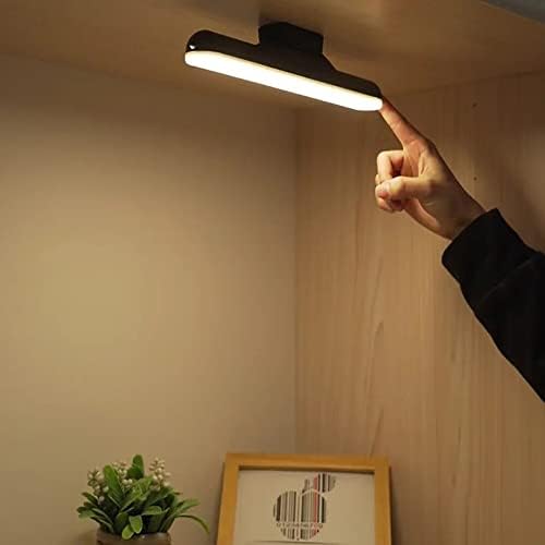 אור LED לשולחן העבודה, USB נטען, בקרת מגע מנורה לעומק, מצורף מגנטי לבית, משרד