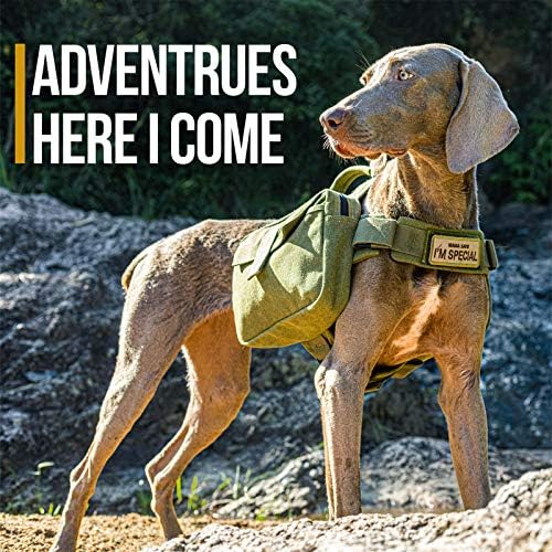 אוניטיגריס כלב חבילה כלבם נסיעות קמפינג טיולי תרמיל אוכף תיק תרמיל עבור בינוני & גדול כלב