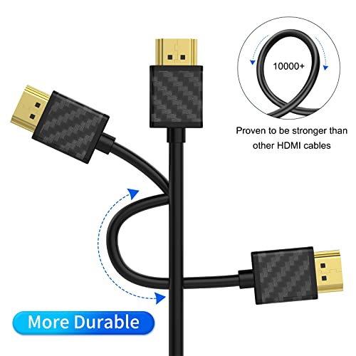Soeybae 4K HDMI כבל 3FT, HDMI 2.0 כבל תומך ב- 4K@60Hz, 3D, 2160P, 1080P, Ethernet, HDCP 2.2, ARC, תואם