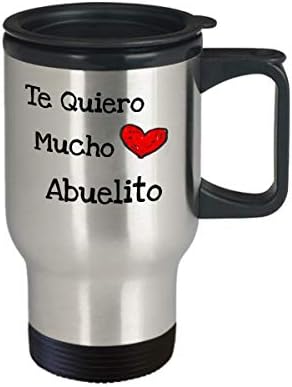 Te Quiero Muto Abuelito Taza de Viaje - Abuelo Dia del Padre Cafe regalo