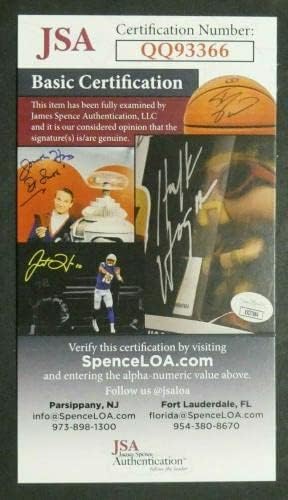 אלכס Wojciechowicz כדורגל HOF חתום בעיתון חתום תמונה עם JSA COA - תמונות NFL עם חתימה