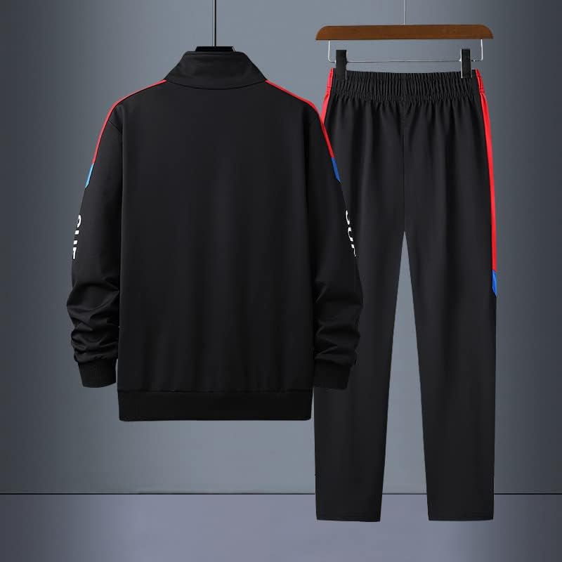 מכנסי סווטשירט סווטשירט סווטשירט דו חלקים בגדי ספורט סתיו חליפת מסלול ספורט ספורט גדול