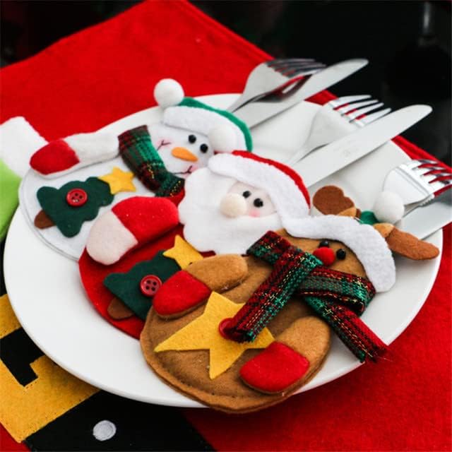 סכין ומזלג כלי אוכל אחסון תיק חג המולד מארגני בית מלון חג המולד קישוטי יצירתי מתנות שולחן אחסון