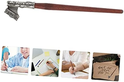 Favomoto 2 PCS טבילה עט מזרקת עט עט עט דיו טבילה עטים לעמוד מטבל עט מחזיק תפור סטודנט עץ בר אלכסון
