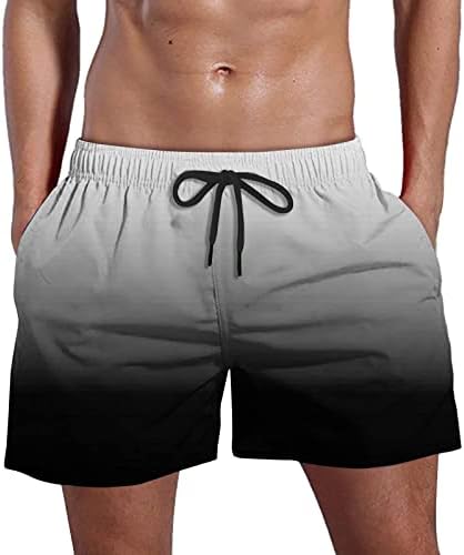 מכנסיים קצרים של Fsahjkee עם כיסים, גזעי שחייה בחדר כושר אימוני שחייה מפעילים מכנסי טרנינג מכנסי טרנינג