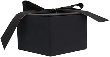 אבאודם 1 מחשב תיבת משושה אריזת מתנה שחור מיכל תינוק מציג נייר מתנת קופסות משושה מתנות תיבת גדול אריזת