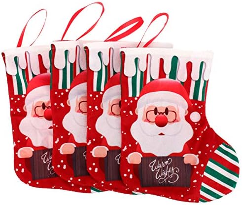 טנדיקוקו 4 יחידות חג המולד מיני גרבי מתנת כרטיס כלי כסף מחזיקי סכום כלי כסף שקיות עבור שכנים עמיתים