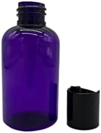 2 עוז בקבוקי פלסטיק סגולים בוסטון -12 אריזה לבקבוק ריק ניתן למילוי מחדש - BPA בחינם - שמנים אתרים -
