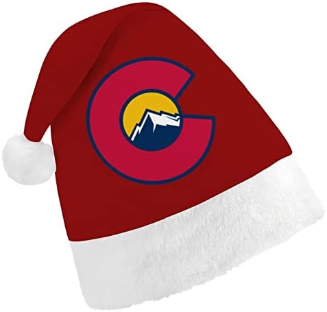 קולורדו מאה שנה לוגו חג המולד כובעי בתפזורת מבוגרים כובעי חג המולד כובע לחגים חג המולד ספקי צד