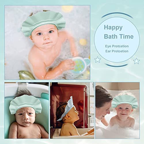 כובע מקלחת לתינוקות מתכוונן שיער שיער שטיפת שיער שמפו שמפו כובע מגן אמבטיה כובע עיניים ואוזניים הגנה