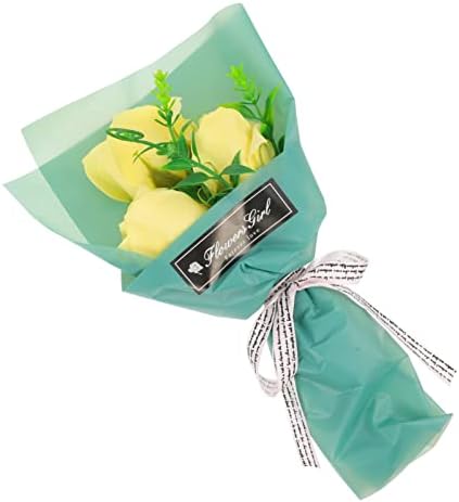חתונה טובה קופסות סבון רוז פרח זר, מלאכותי אמבט עלה זר ריחני סבון זר מזויף ורדים דקורטיבי מתנה לימי