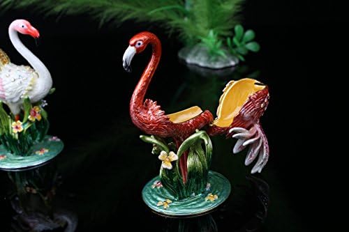 Znewlook Flamingo תכשיטים תכשיטים תכשיטים תכשיטים עם פלמינגו פיוטר צייר תכשיטים צירים/תיבת תכשיטים