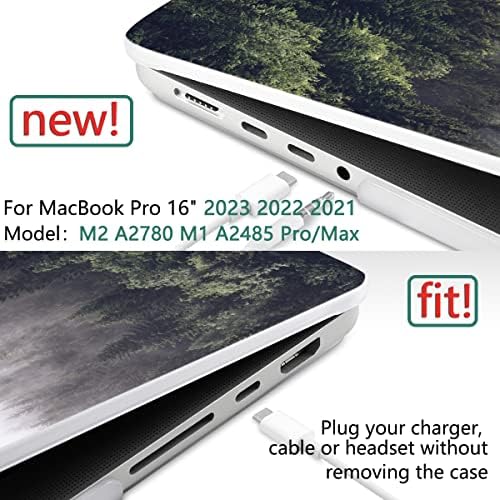 דונקה תואם ל- MacBook Pro 16 אינץ 'מארז 2023 2022 2021 M2 A2780 M1 A2485 Pro/Max Chip, מארז פגז קשה