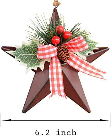 J-fly Ktor King Kinking Tree Tree Star Hanging Metal Barn Star Country Country Count