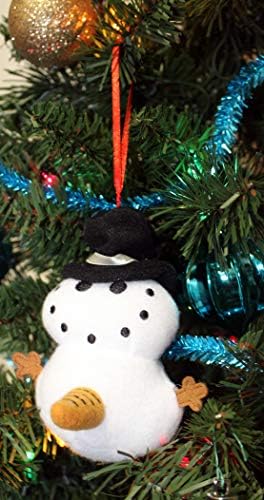 Tekky צעצועים שובבים מלוכלך אישור שלג קישוט עץ מצחיק עם 3 ציטוטים מצחיקים לחגים