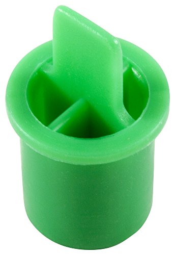 CAPLUGS QOT41AG1 תקע פלסטיק לצינורות בסגנון סוג K. OT-4, PE-LD, CAP OD .38 מזהה תקע .312, ירוק