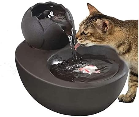 אלינה לחיות מחמד מתקן מים קרמיקה לחיות מחמד דוד, שקט חתול מזרקת מים, אוטומטי לחיות מחמד מתקן מים, מתאים