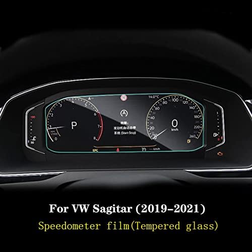 רכב מסך מכשיר פנל משוריינת זכוכית סרט מד מהירות מגן סרט אביזרי עבור פולקסווגן סגיטר 2019-2021