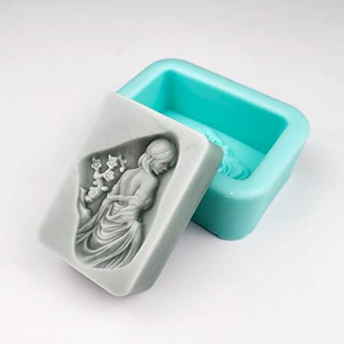 טיאובוג יופי לוקח צורת אמבטיה עובש סבון סיליקון לשימוש חוזר DIY תבניות נרות בעבודת יד 3D עוגת אפייה