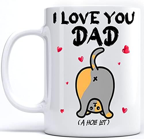 קובלו הטוב ביותר יום אב מתנה אני אוהב אותך אבא חור הרבה מצחיק חתול חמוד מאהב קפה ספלי כוסות תה חולצות