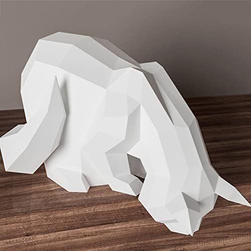 WLL-DP חתול מביט למטה גביע נייר DIY חידה קריאייטיב אוריגמי תלת מימד מודל נייר גיאומטרי פסל קישוט קישוט