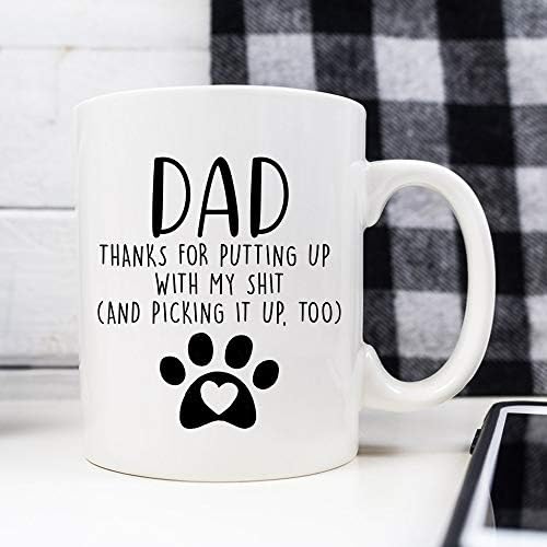יוניק עיצובים - כלב אבא מתנות לגברים, כלב אבא קפה ספל, כלב ספל, הטוב ביותר כלב בעל מתנות, מצחיק ספלי