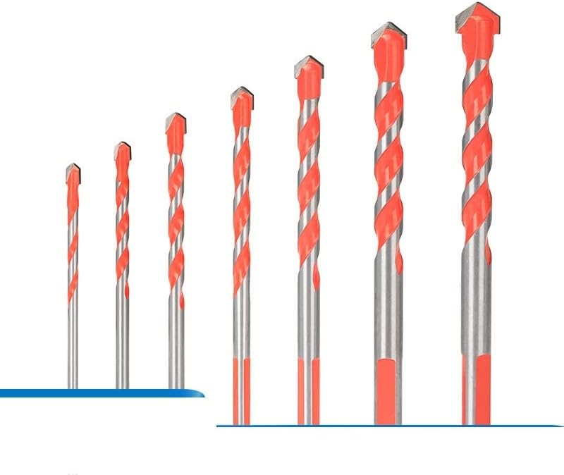 אנשי הרים טוויסט מקדח מקדח סיביות תרגיל משולש רב-פונקציונלי לאריחי קרמיקה, בטון, קיר, קידוח מתכת קידוח