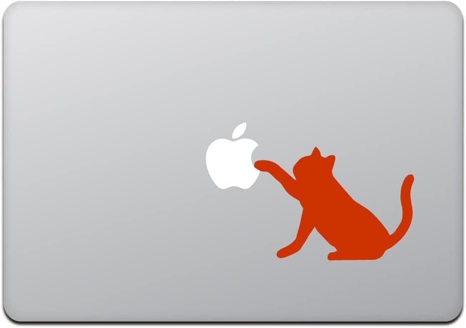 חנות חביבה MacBook Air / Pro MacBook Stage Catter חתול שחור שחור אפל לבן M618-W