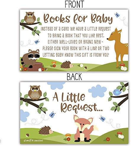 50 לספור-ספרים עבור תינוק בקשה כרטיסי-וודלנד חיות תינוק מקלחת