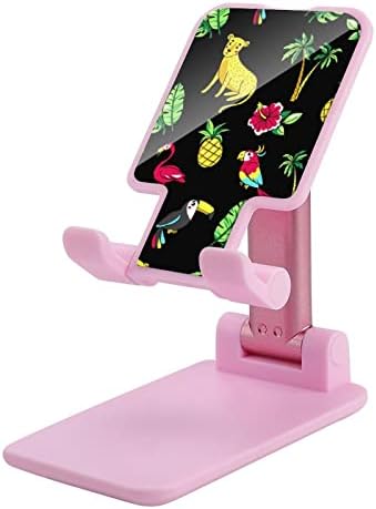 עץ דקל טרופי ובעלי חיים מצחיק שולחן עבודה מתקפל מחזיק טלפון סלולרי נייד אביזרי שולחן מתכווננים