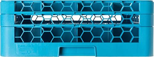 Carlisle FoodService מוצרי RG16-214 Opticlean 16 תא מתלה זכוכית עם 2 מאריך, 4-7/16 תאים, כחול