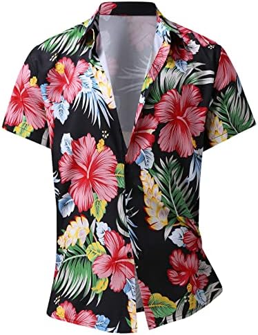 תלבושות אימוני 2 חלקים לגברים עם כיסים אופנה חולצה הוואי ותפאורה קצרה