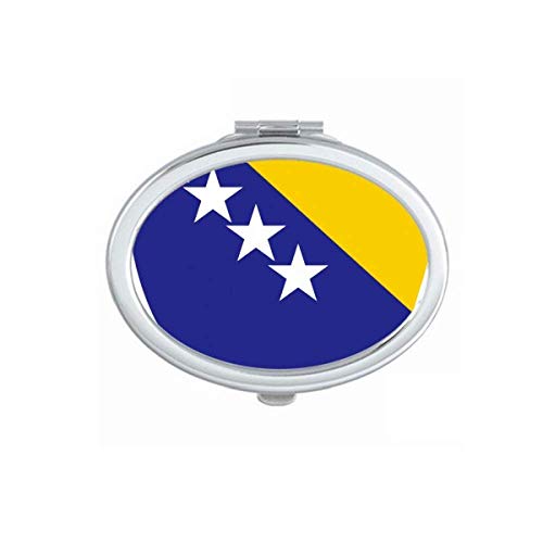 Bosnia Herzegovina סמל Country מראה איפור קפל נייד כוסות צד כפול