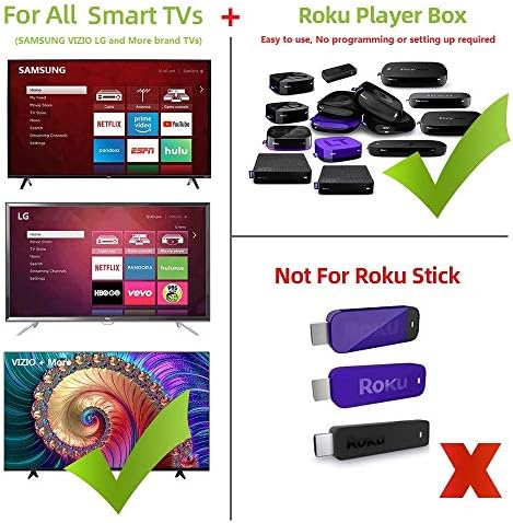 החלפה שלט רחוק מתאים לכל נגני Roku ו- Roku TVS
