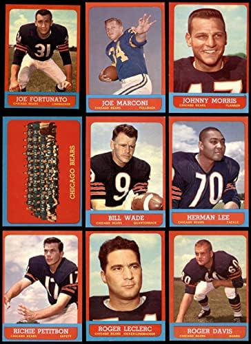 1963 Topps Chicago Bears Team Set Chicago Bears Ex/MT Bears