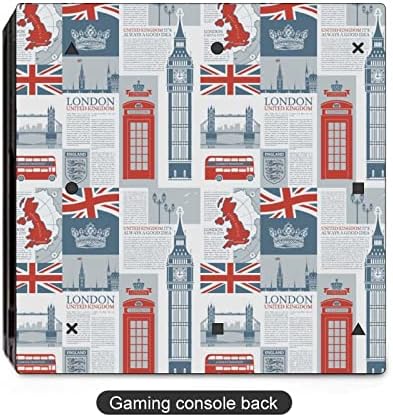נושא של בריטניה ולונדון דגל בריטי מדבקת דבק מדבקת מגן עור עבור פ. ס. 4 פרו/פ. ס. 4 בקר דק