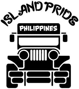 אי גאווה פיליפינים מדבקות ויניל מדבקה / מכוניות משאיות טנדרים קירות מחשב נייד / שחור / 5.5 איקס 4.9
