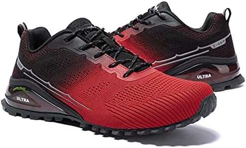נעלי ריצה של שבילים של Kricely גברים אופנה הליכה בהליכה על נעלי ספורט לטיולים לגברים נעל אימונים טניס