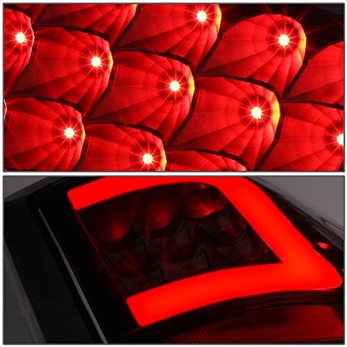 4 יחידות אדום 3 הוביל בר אור בסגנון ג אורות זנב אחורי מנורות בלם ופנסים מרובעים תואם עם דודג ' ראם 1500