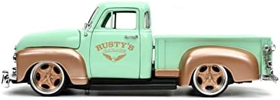 רק משאיות 1: 24 1953 איסוף שברולט המוסך של ראסטי למות יצוק רכב & מגבר; מתלה צמיגים, צעצועים לילדים ומבוגרים