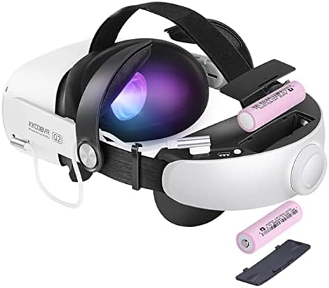 רצועת עילית עם סוללה עבור Oculus Quest 2, 5200mAh הרחב זמן משחק של 4 שעות, טעינה מהירה VR כוח, איזון