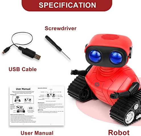 צעצוע של רובוט בומפוב, צעצועי רובוט שלט רחוק עם עיני LED וזרועות גמישות, הליכה וריקודים לילדים צעצועים