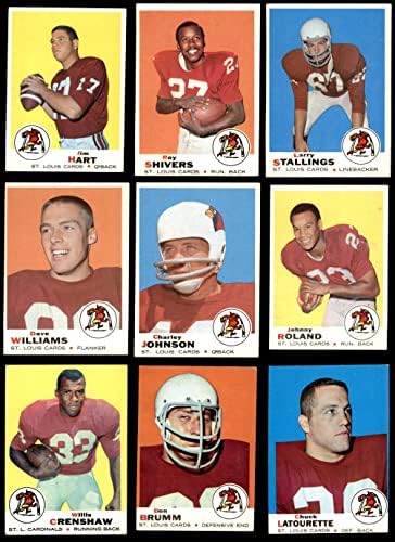 1969 Topps St. Louis Cardinals קבוצת הכדורגל Set St. Louis Cardinals-Fb VG/Ex Cardinals-FB
