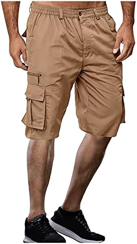 מכנסיים קצרים לגברים מזדמנים לכיס ספורט ספורט בגדי כיס מזדמנים מכנסיים קצרים רופפים רץ כותנה רכה