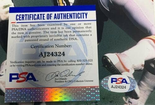 אד ווייט חתום 8x10 מטעני צילום PSA AJ24324 W/כתובות - תמונות NFL עם חתימה